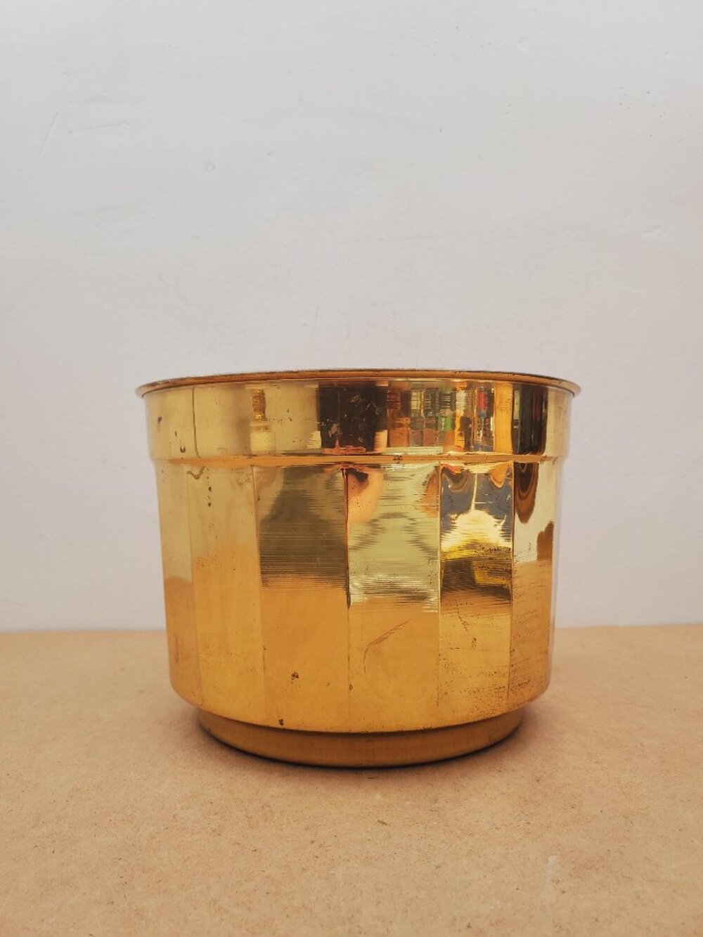 Vintage 1980s brass Planter, Plant Holder, Succulent Pot, brass Plant Pot, brass